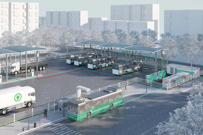 Ladeinfrastruktur für Elektromobilität Ladeinfrastruktur für LKW und Bus