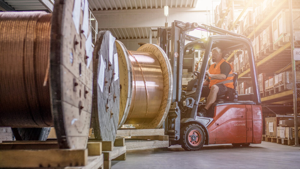 Preparation work - high rack warehouse